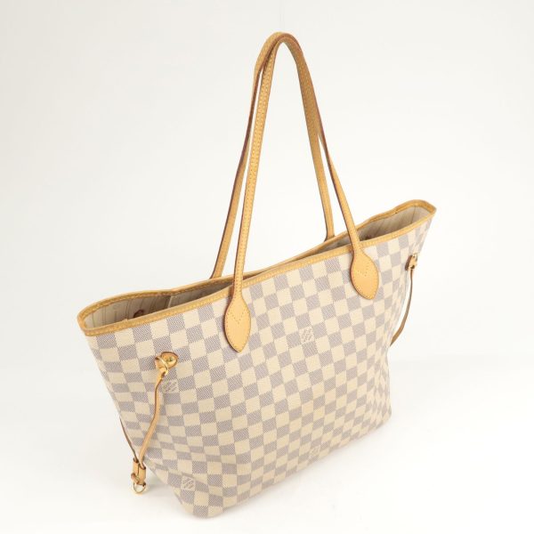 4 Louis Vuitton Damier Azur Neverfull MM Tote Bag