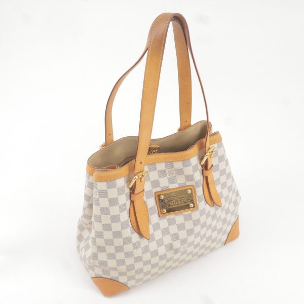 4 Louis Vuitton Damier Azur Hampstead MM Hand Bag