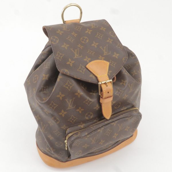 4 Louis Vuitton Monogram Montsouris GM Back Pack