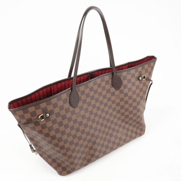 4 Louis Vuitton Damier Ebene Neverfull GM Tote Bag