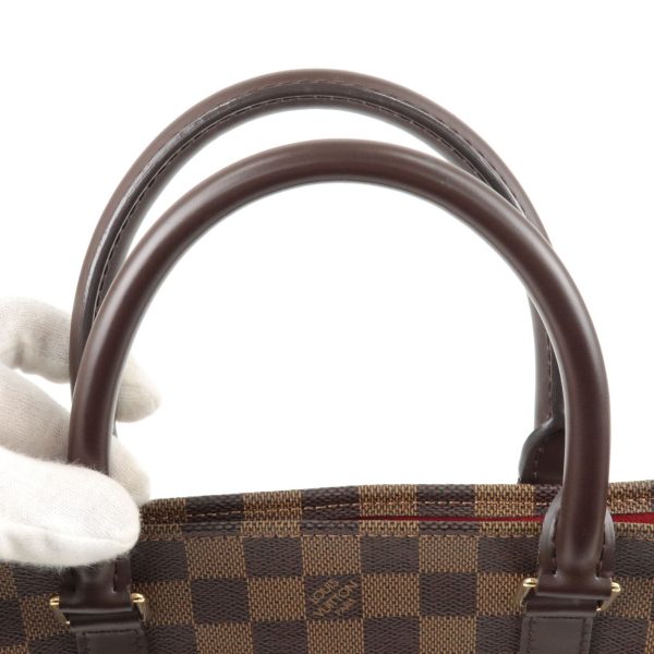 4 Louis Vuitton Damier Ebene Sac Plat Tote Bag