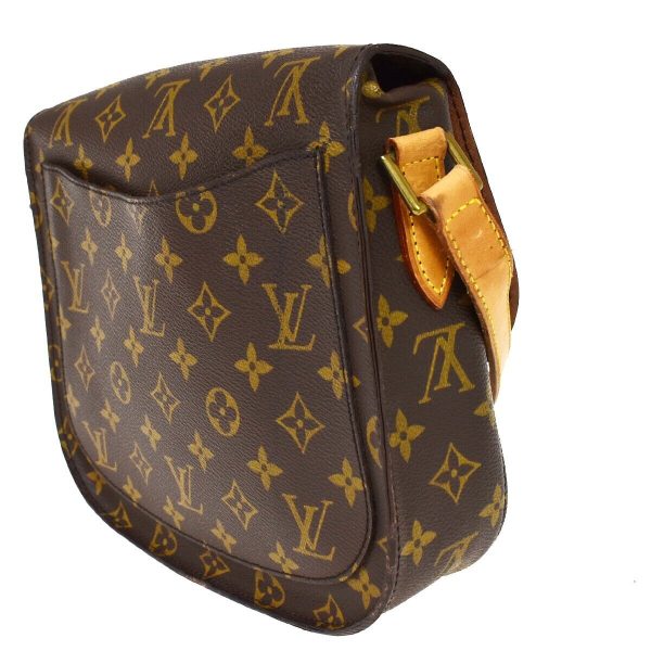 4 Louis Vuitton Saint Cloud GM Shoulder Bag Monogram Leather Brown
