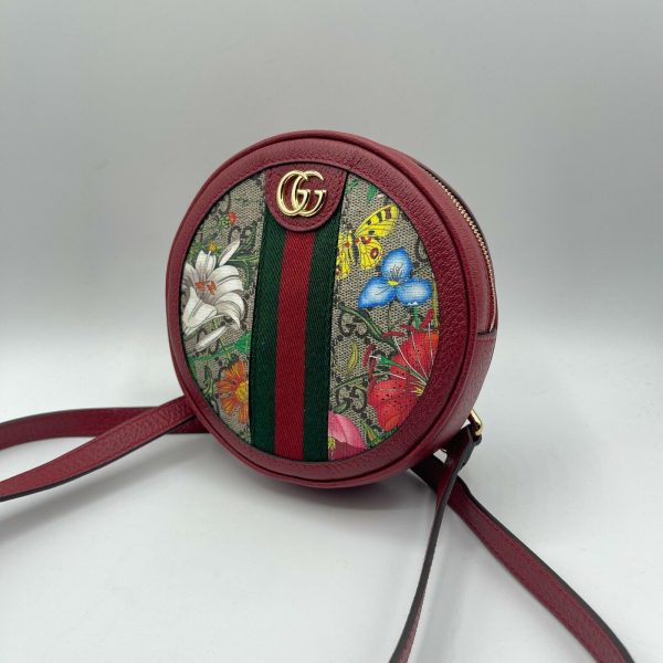 4 Gucci Ophidia Supreme GG Canvas Floral Round Backpack