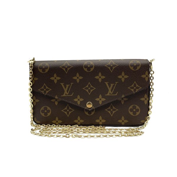 5 Louis Vuitton Pochette Felicy Chain Shoulder Bag Monogram Canvas