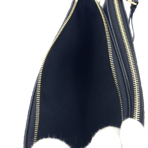 5 Louis Vuitton Pochette Double Zip Shoulder Bag Monogram Empreinte Black