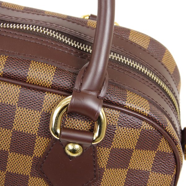 5 Louis Vuitton Duomo Hand Bag Purse Damier Ebene Authentic