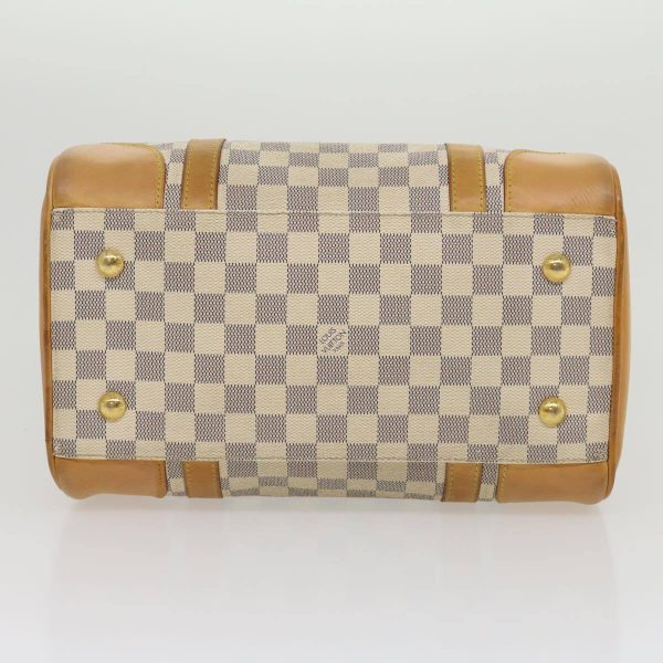 5 Louis Vuitton Damier Azur Berkeley Hand Bag LV Auth