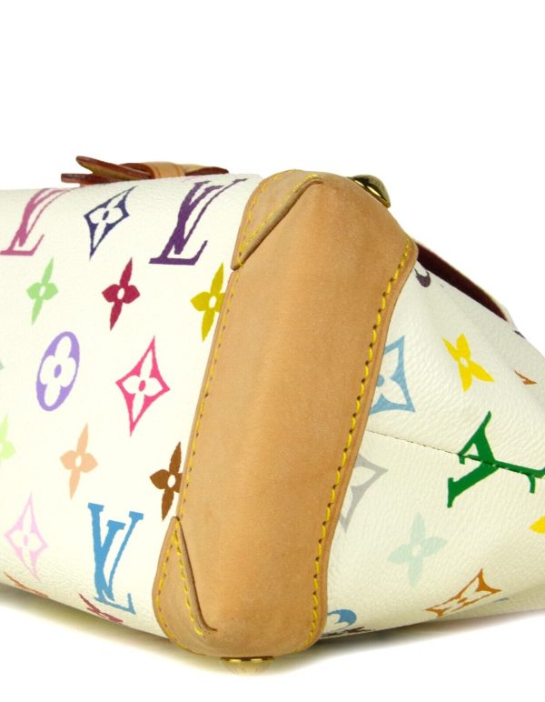 5 Louis Vuitton White Multicolor Monogram Eliza Shoulder Bag