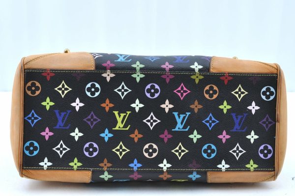 5 Louis Vuitton Monogram Multicolor Claudia Hand Bag Black