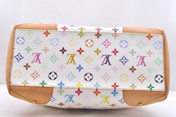 5 Louis Vuitton Monogram Multicolor Claudia Hand Bag White