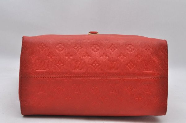 5 Louis Vuitton Monogram Empreinte Lumineuse PM Tote Bag Red