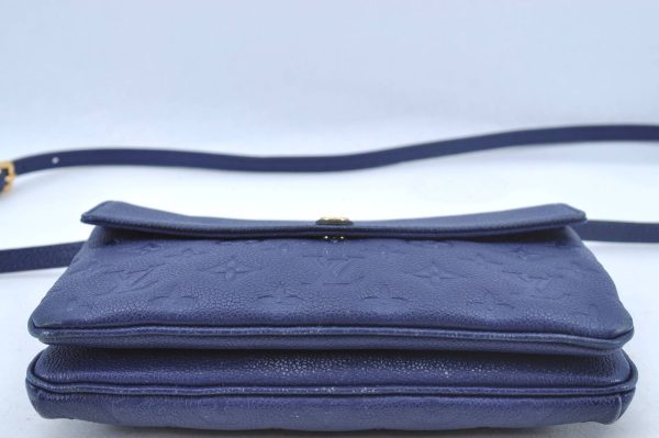 5 Louis Vuitton Empreinte Twice CrossBody Bag Navy Blue