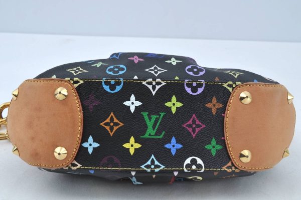 5 Louis Vuitton Judy PM Monogram Multicolor 2Way Hand Bag Black