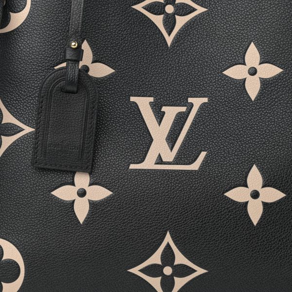 5b1ecf2b02150f283ddf1748181d8c90 LOUIS VUITTON Empreinte Monogram Giant Grand Pallas Black Beige