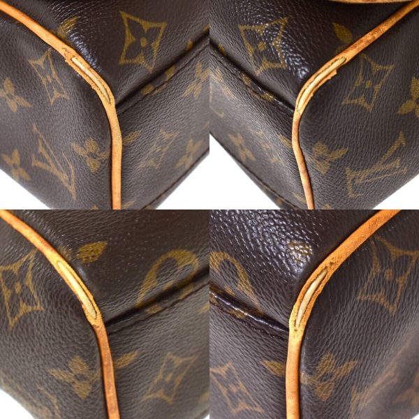 6 Louis Vuitton Logo Abbesses Shoulder Bag Monogram Leather Brown