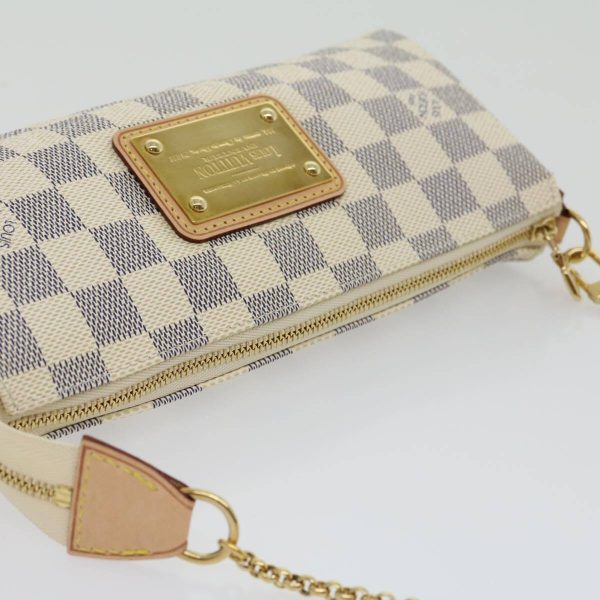 6 Louis Vuitton Damier Azur Eva 2way Shoulder Hand Pouch