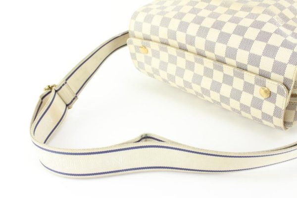 6 Louis Vuitton Damier Azur Naviglio Crossbody Messenger