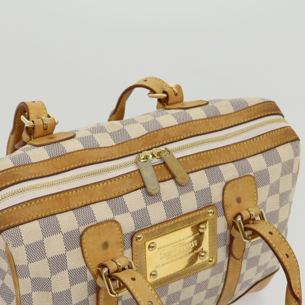 6 Louis Vuitton Damier Azur Berkeley Hand Bag LV Auth