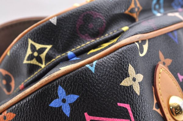 6 Louis Vuitton Monogram Multicolor Rita Shoulder Bag Black