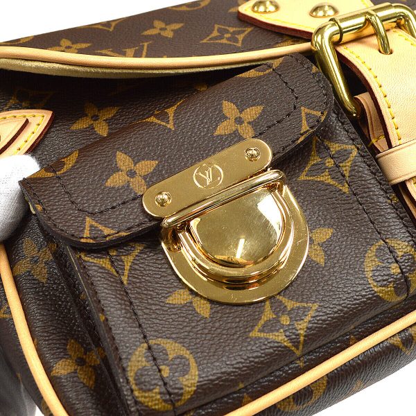 6 Louis Vuitton Hudson PM Hand Bag Purse Monogram Canvas