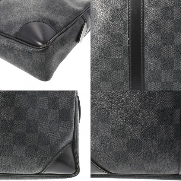 6 LOUIS VUITTON Porte Documents Voyage Bag Damier Graphite