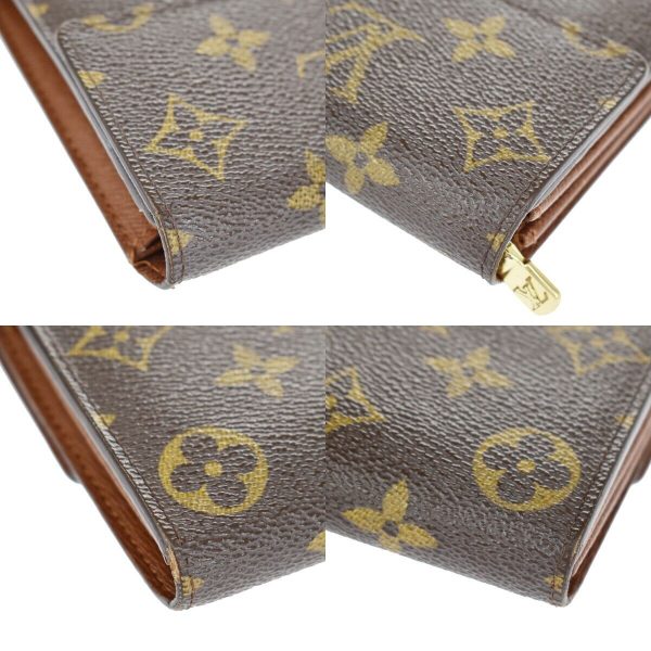 6 Louis Vuitton Porte Monnaie Credit Long Wallet Monogram Leather