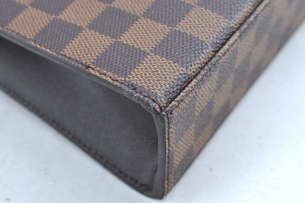 6 Louis Vuitton Damier Ebene Malesherbes Hand Bag