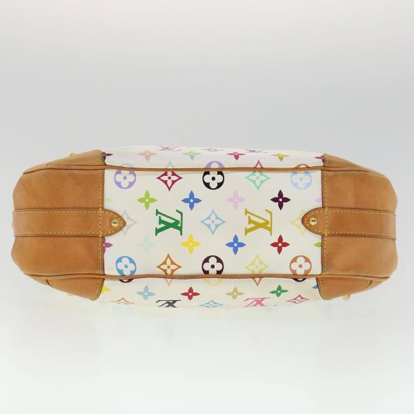 6 LOUIS VUITTON Monogram Multicolor Greta Hand Bag White