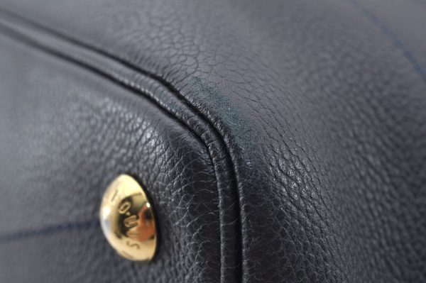 6 Louis Vuitton Monogram Empreinte Citadine PM Tote Bag Navy