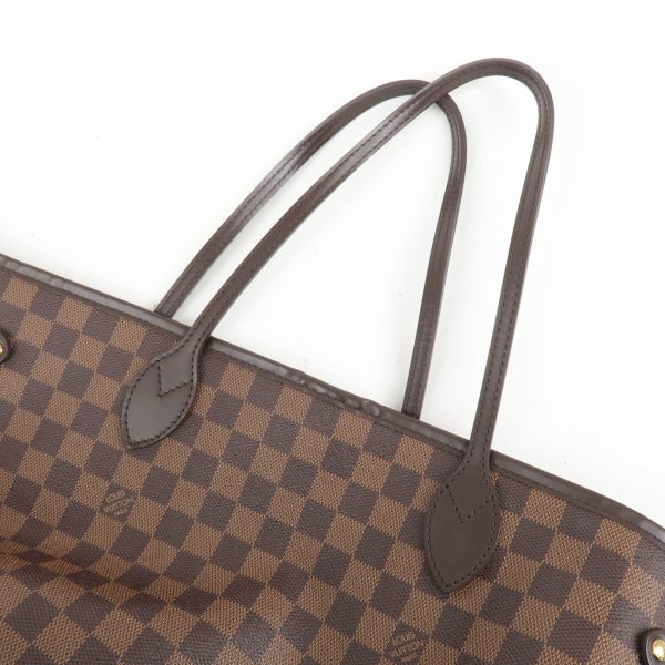 6 Louis Vuitton Damier Ebene Neverfull GM Tote Bag