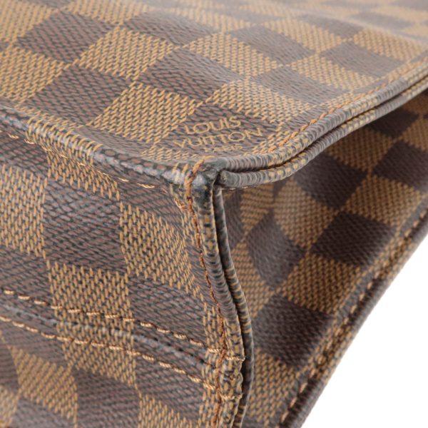 6 Louis Vuitton Damier Ebene Sac Plat Tote Bag