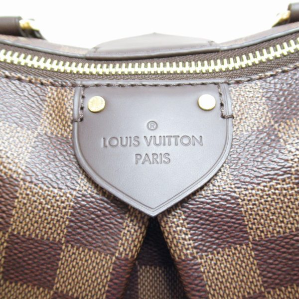 7 Louis Vuitton Sienna MM Shoulder Crossbody Bag Damier Canvas Brown Ebene