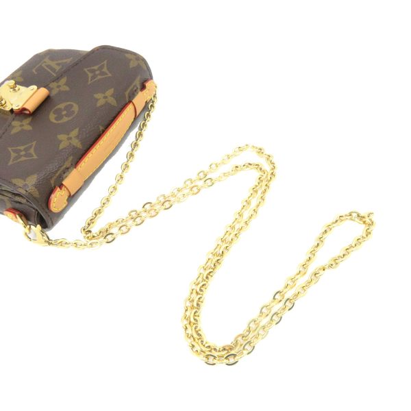 7 Louis Vuitton LV Micro Metis Hand Bag Chain Shoulder Bag Monogram Brown