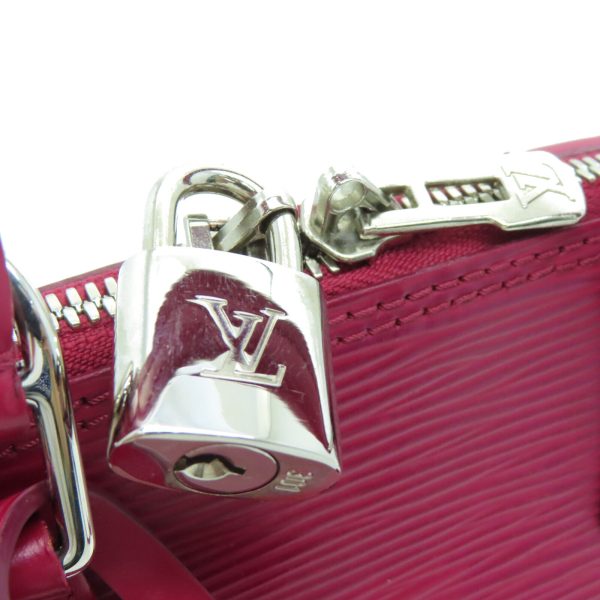 7 Louis Vuitton Alma BB Satchel Shoulder Handbag Epi Leather Red