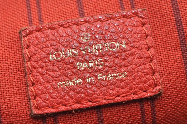 7 Louis Vuitton Monogram Empreinte Lumineuse PM Tote Bag Red