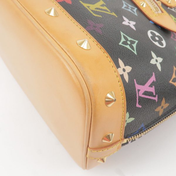 7 Louis Vuitton Monogram Multi Color Alma PM Hand Bag black