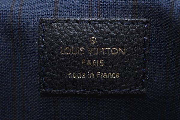 7 Louis Vuitton Monogram Empreinte Citadine PM Tote Bag Navy