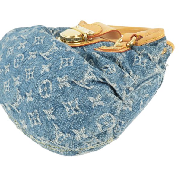 7 Louis Vuitton Monogram Denim Pleaty Hand Bag Blue