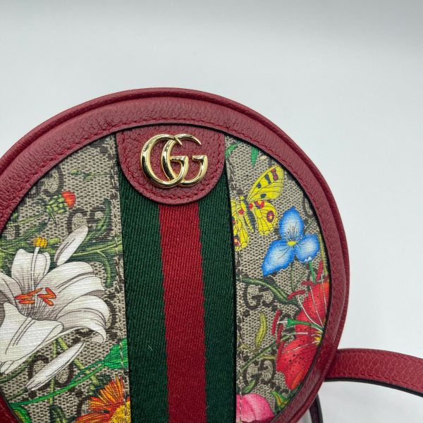 7 Gucci Ophidia Supreme GG Canvas Floral Round Backpack