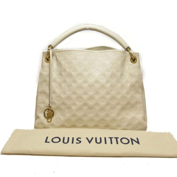 8 Louis Vuitton Artsy MM Handbag Monogram Leather Neige Women LV