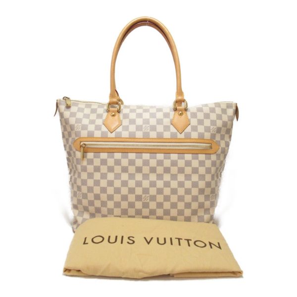 8 Louis Vuitton Saleya GM Hand Bag Damier Azur Canvas White