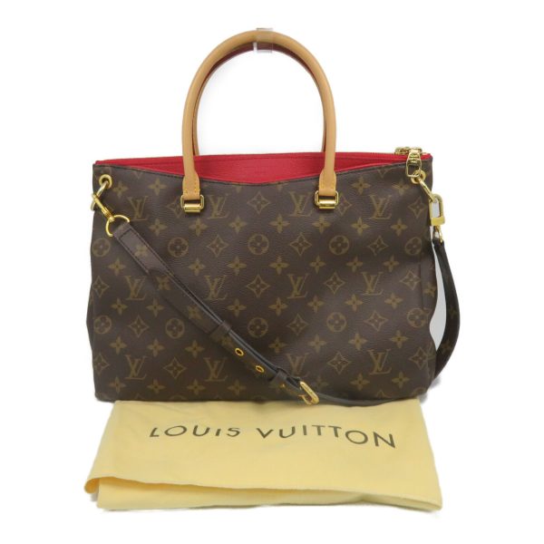 8 Louis Vuitton Pallas MM Satchel Shoulder Handbag Monogram Brown