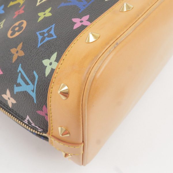 8 Louis Vuitton Monogram Multi Color Alma PM Hand Bag black