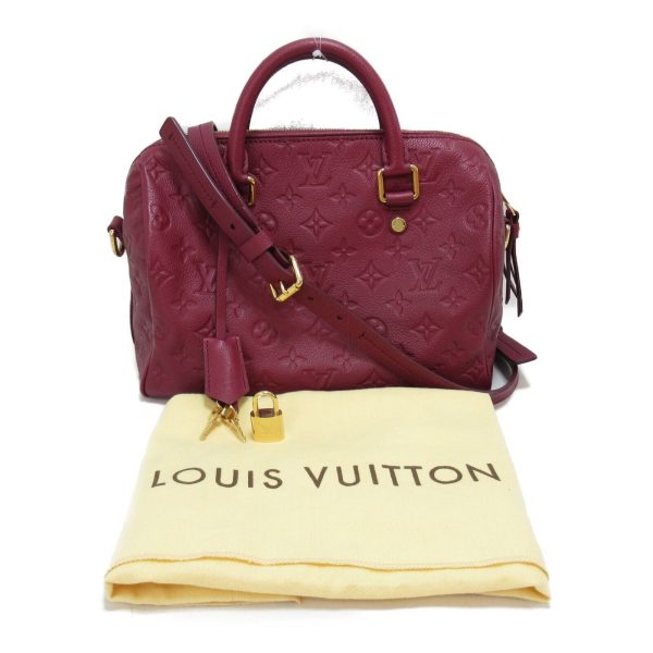 8 Louis Vuitton Speedy Bandouliere 25 Handbag Leather Purple Aurore