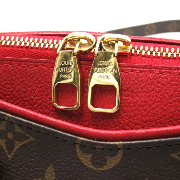 9 Louis Vuitton Palas BB 2way Shoulder Bag Monogram Canvas Brown Women