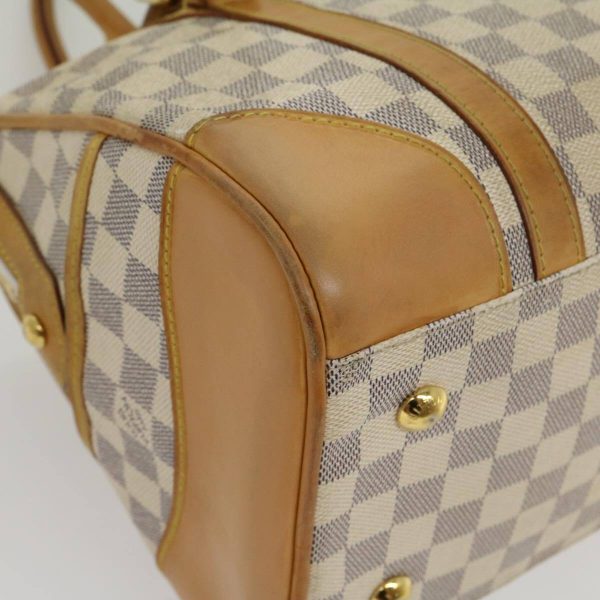 9 Louis Vuitton Damier Azur Berkeley Hand Bag LV Auth