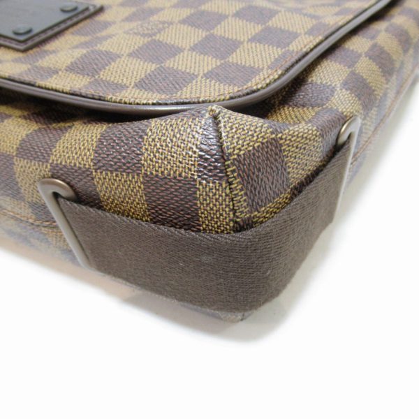 9 Louis Vuitton Brooklyn MM Shoulder Bag Damier Canvas Ebene Women LV