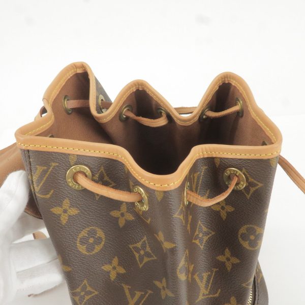 9 Louis Vuitton Monogram Montsouris MM Back Pack Bag