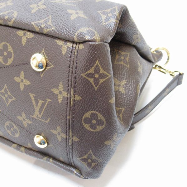 9 Louis Vuitton Pallas Shoulder Hand Bag Monogram Canvas Brown