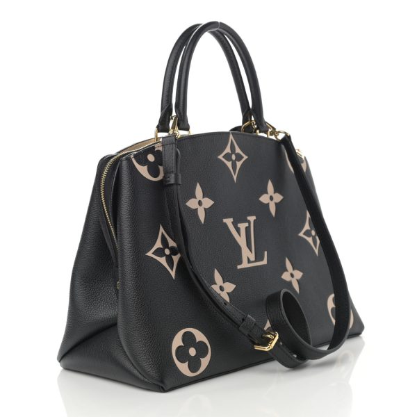 da3b2a2081bc2a9ed566d39672a9fde1 LOUIS VUITTON Empreinte Monogram Giant Grand Pallas Black Beige